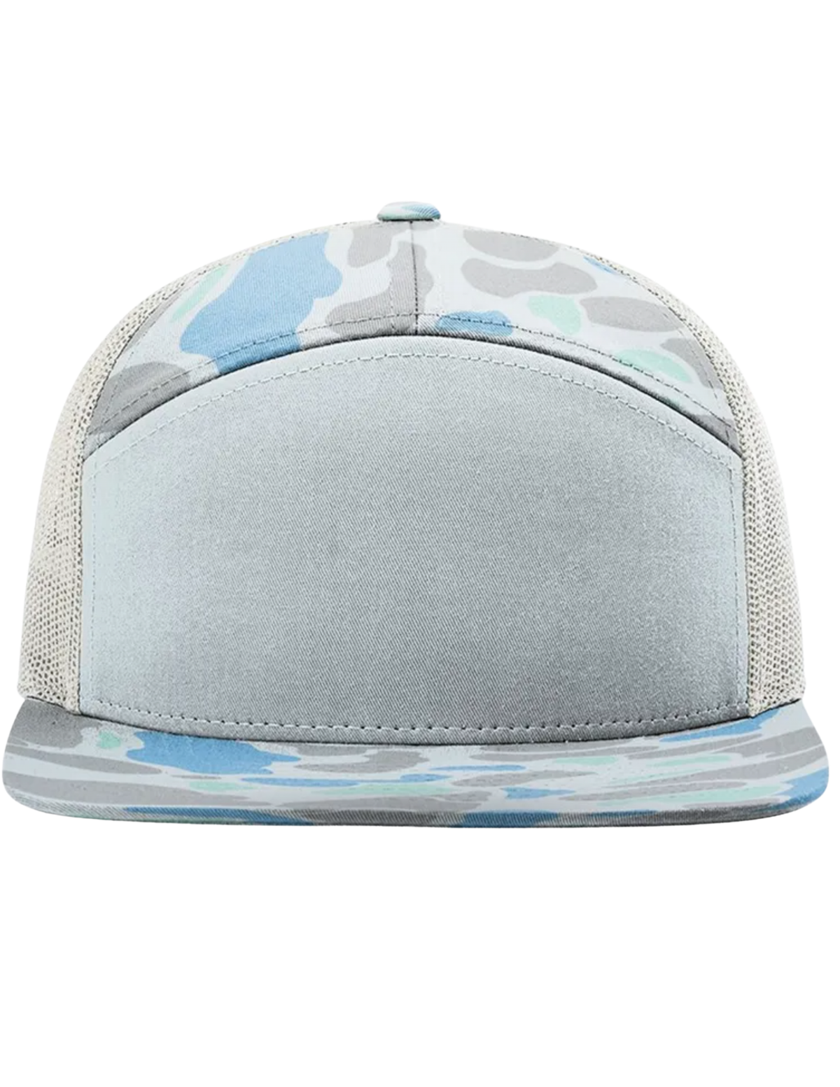Custom leather patch hat, detail