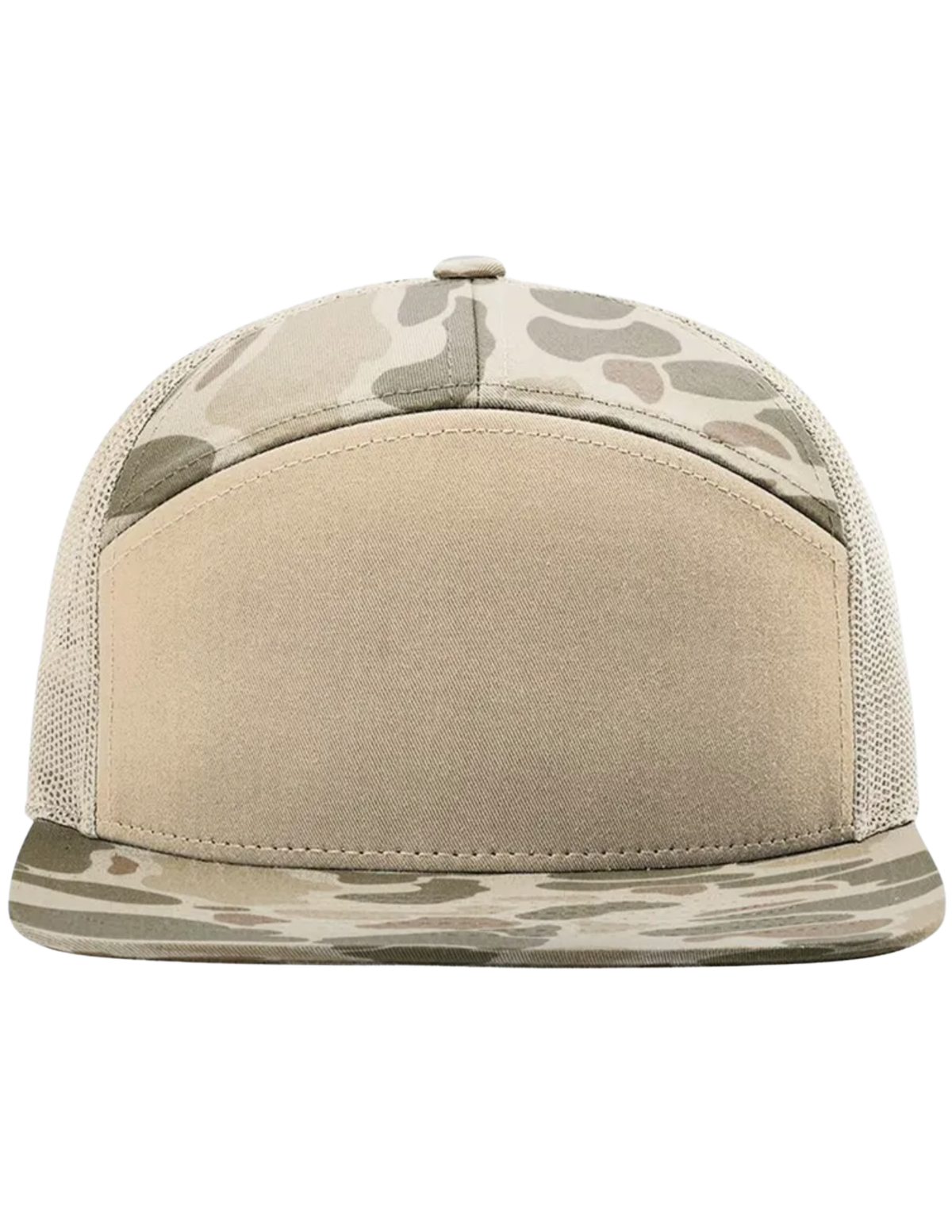 Hat with patch, flat lay