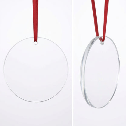 Personalized glass ornament with name engraving